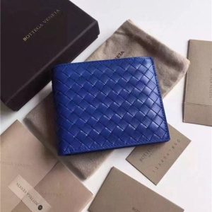 Bottega Veneta Bi-Fold Wallet Blue